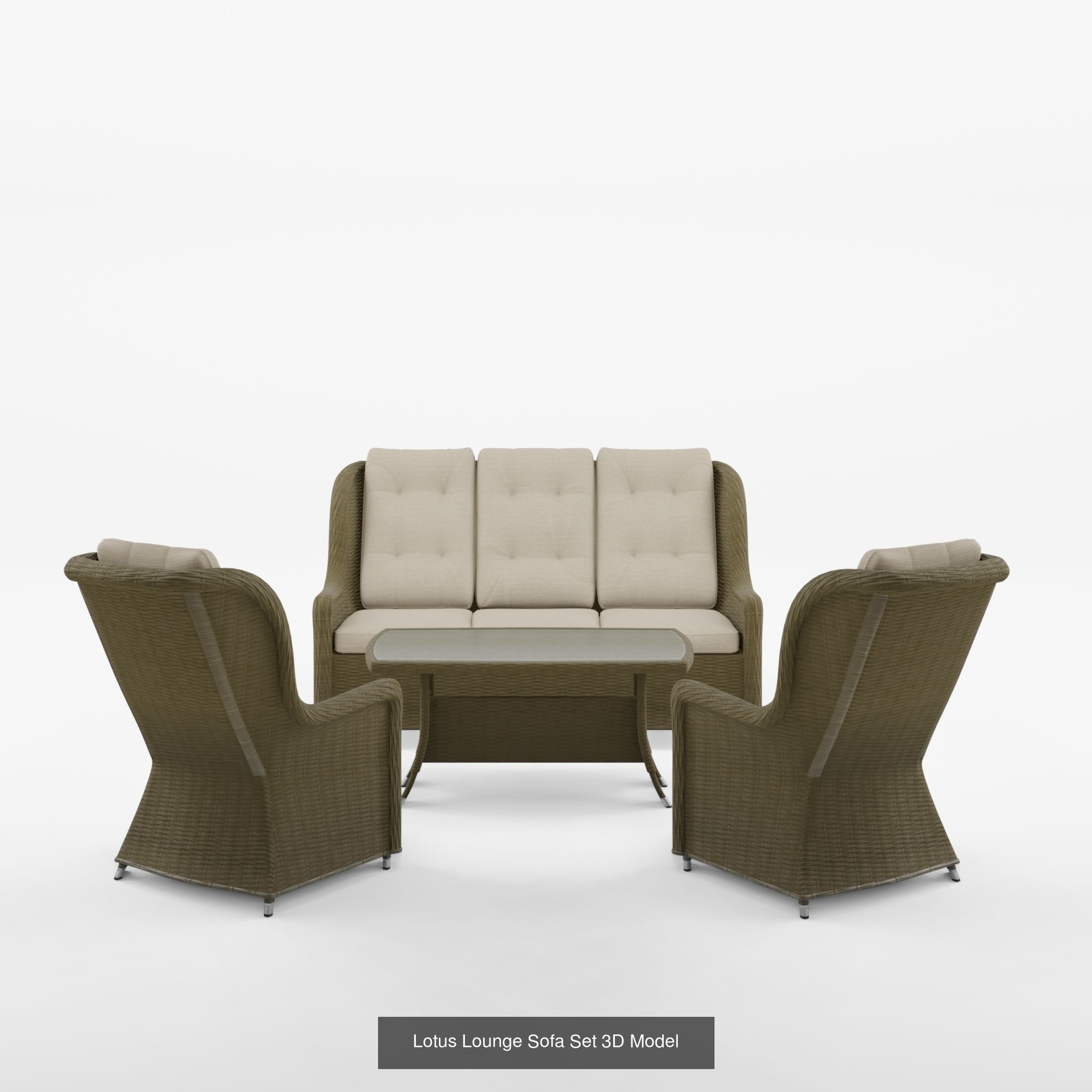 Collection-3 of Sofa Set 3D Models - 5 Models _4