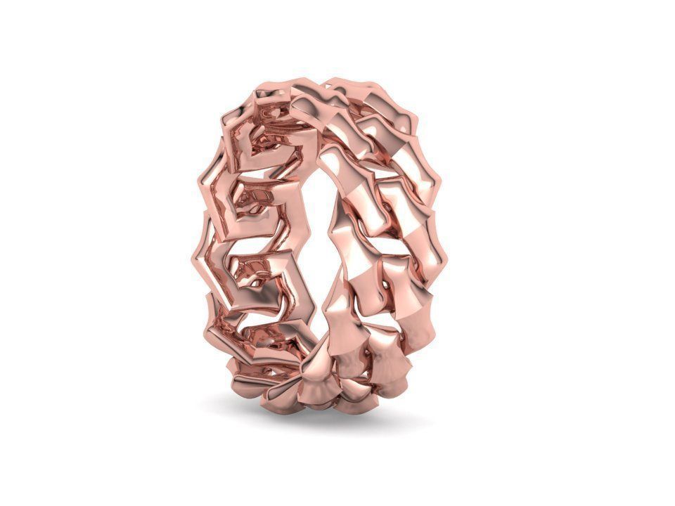 Knight Cuban Link Chain Ring  10mm Wide 5-12US 3D print model_37