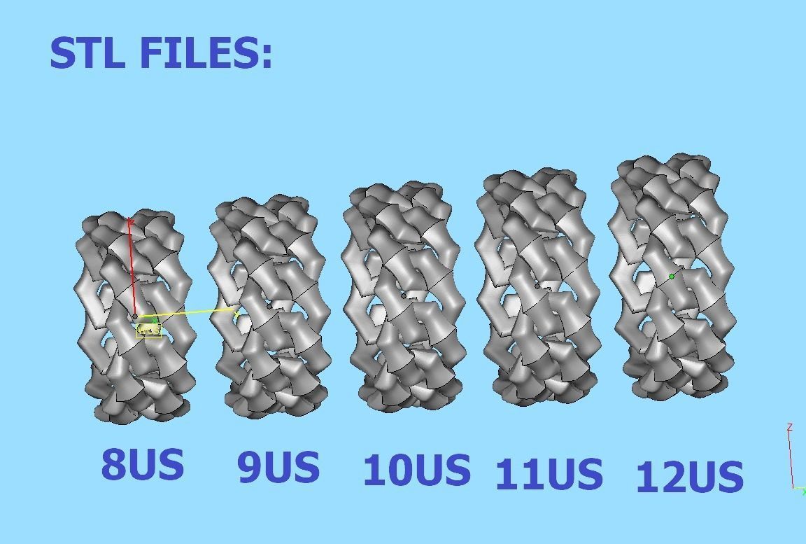 Knight Cuban Link Chain Ring  10mm Wide 5-12US 3D print model_18