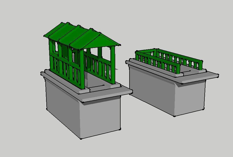 Subway Entrance overhead covered by Outland Models 3D Printable 3D print model_1