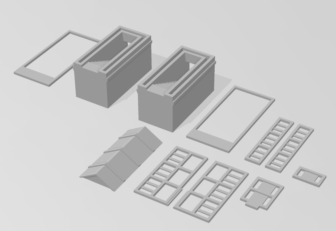 Subway Entrance overhead covered by Outland Models 3D Printable 3D print model_2