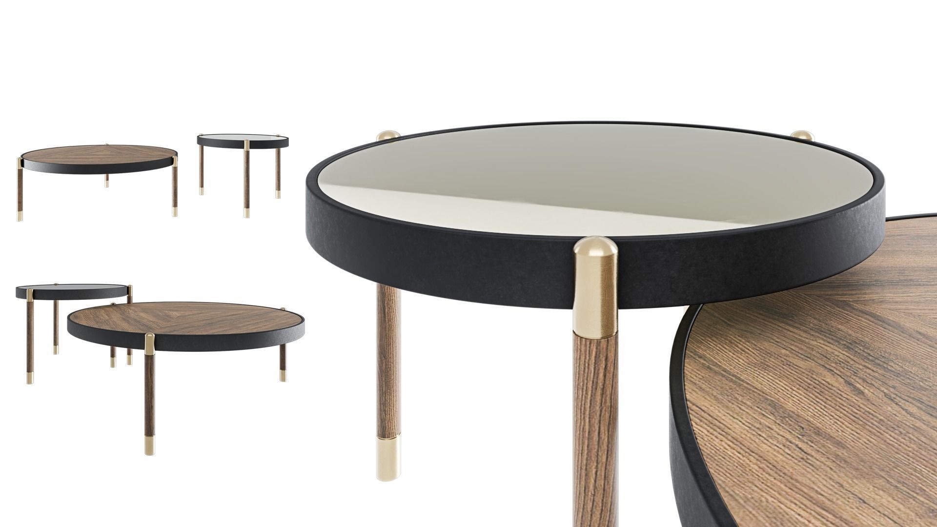 Sanremo coffee tables 3D model_4