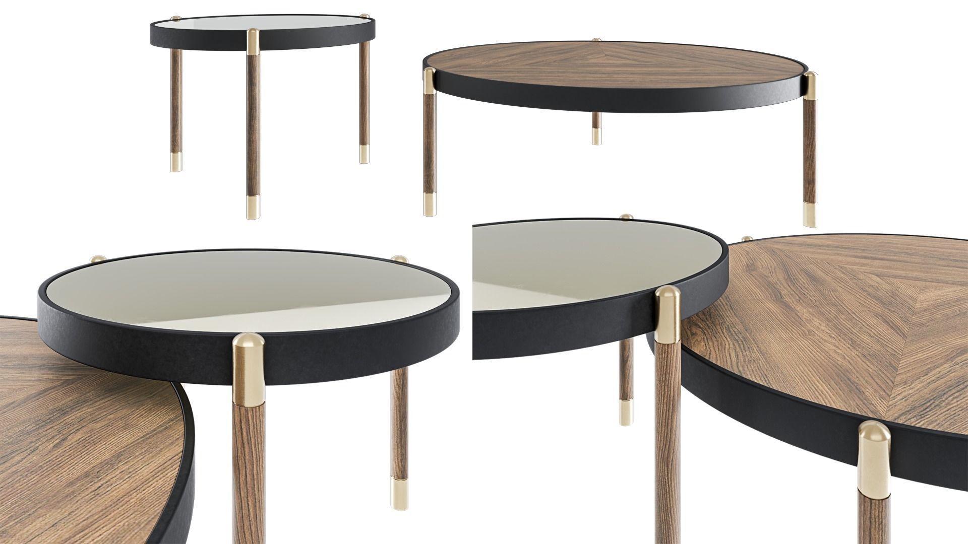 Sanremo coffee tables 3D model_1