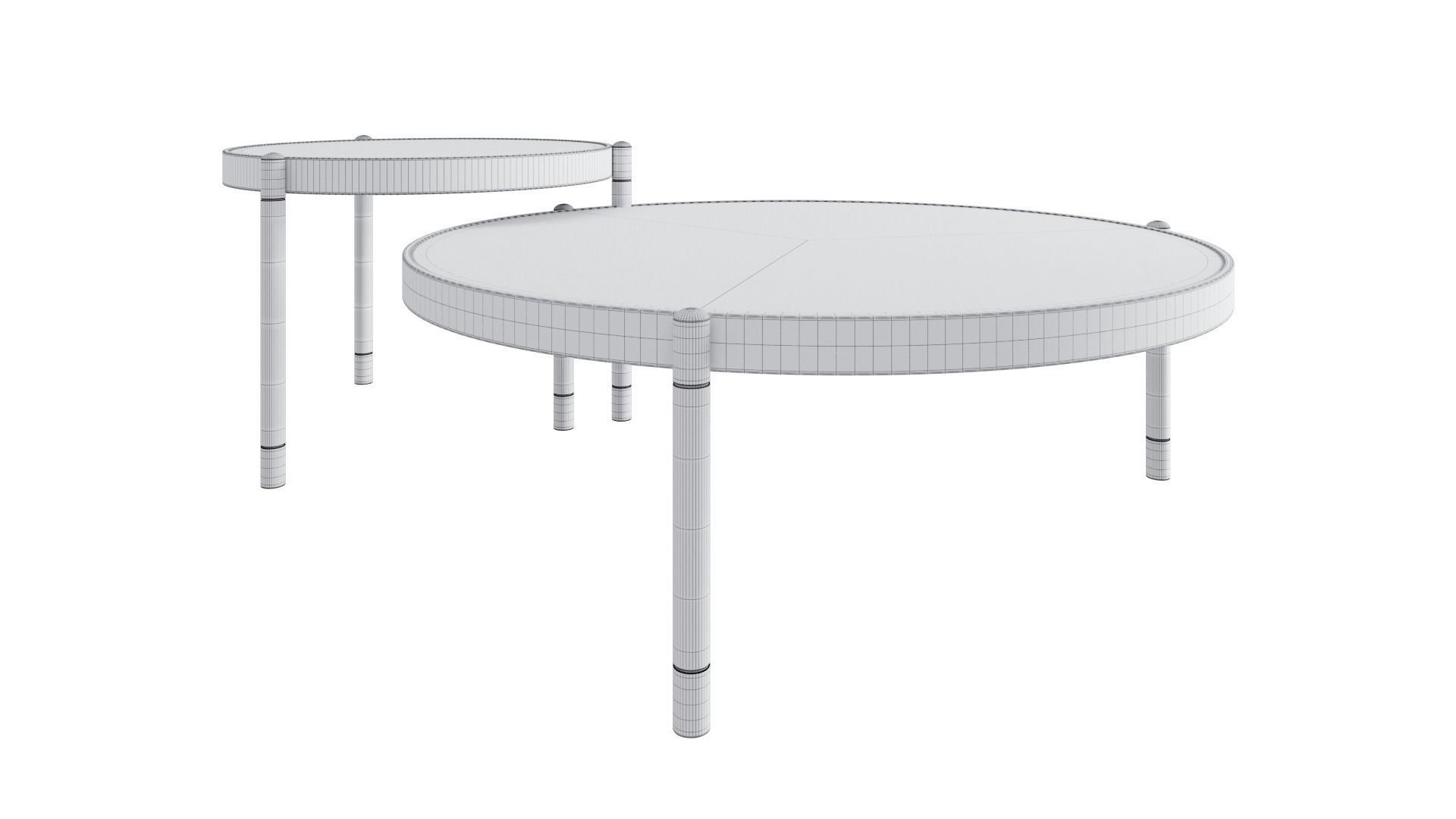Sanremo coffee tables 3D model_5