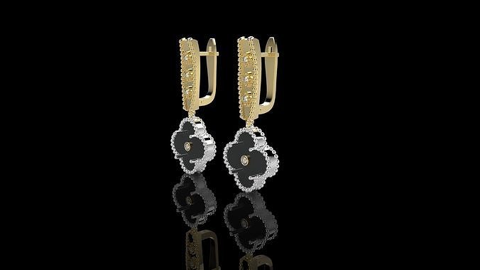EARRINGS VAN FF N2 3D print model