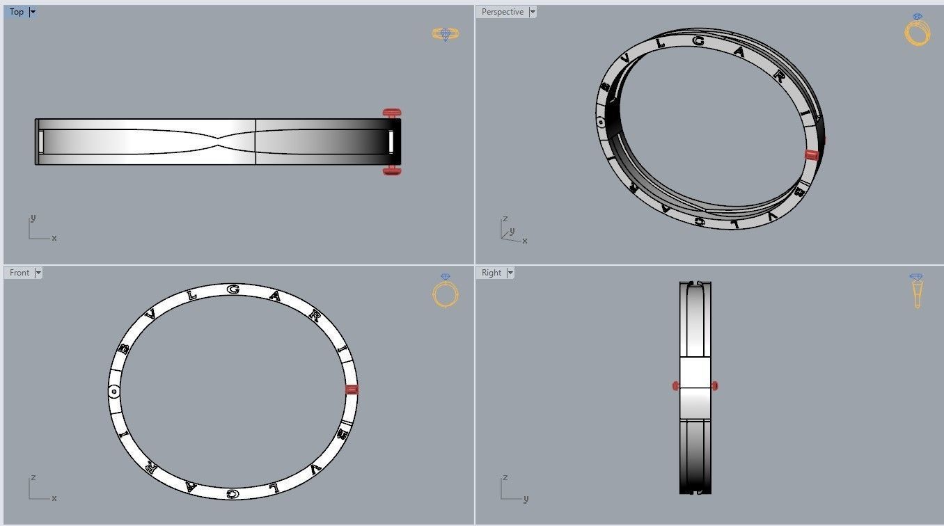 Bvlgari Bracelet 3D print model_5