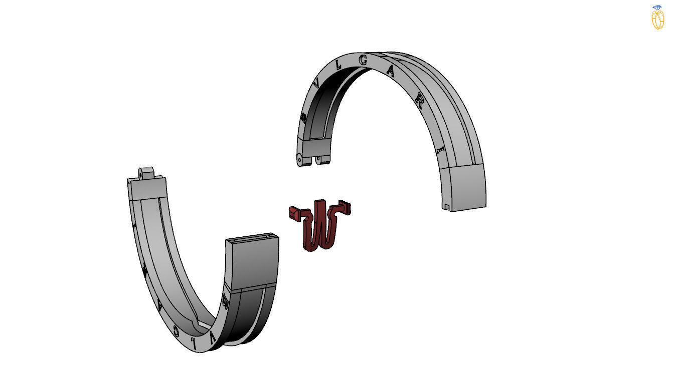 Bvlgari Bracelet 3D print model_12