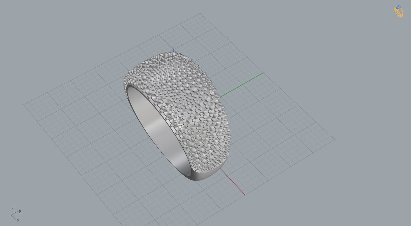 Ring with Heart shape 3D print model_13