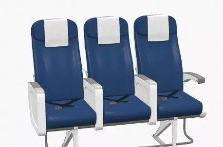 plane chairs Free 3D model