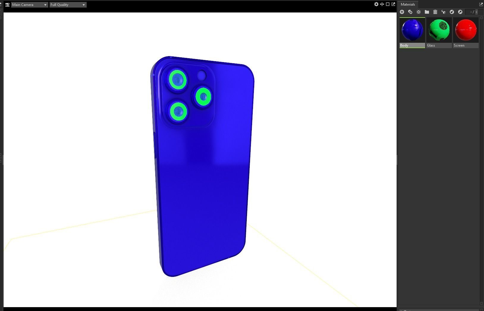 2023 phone 15 Pro Max Game Asset Low-poly 3D model_12