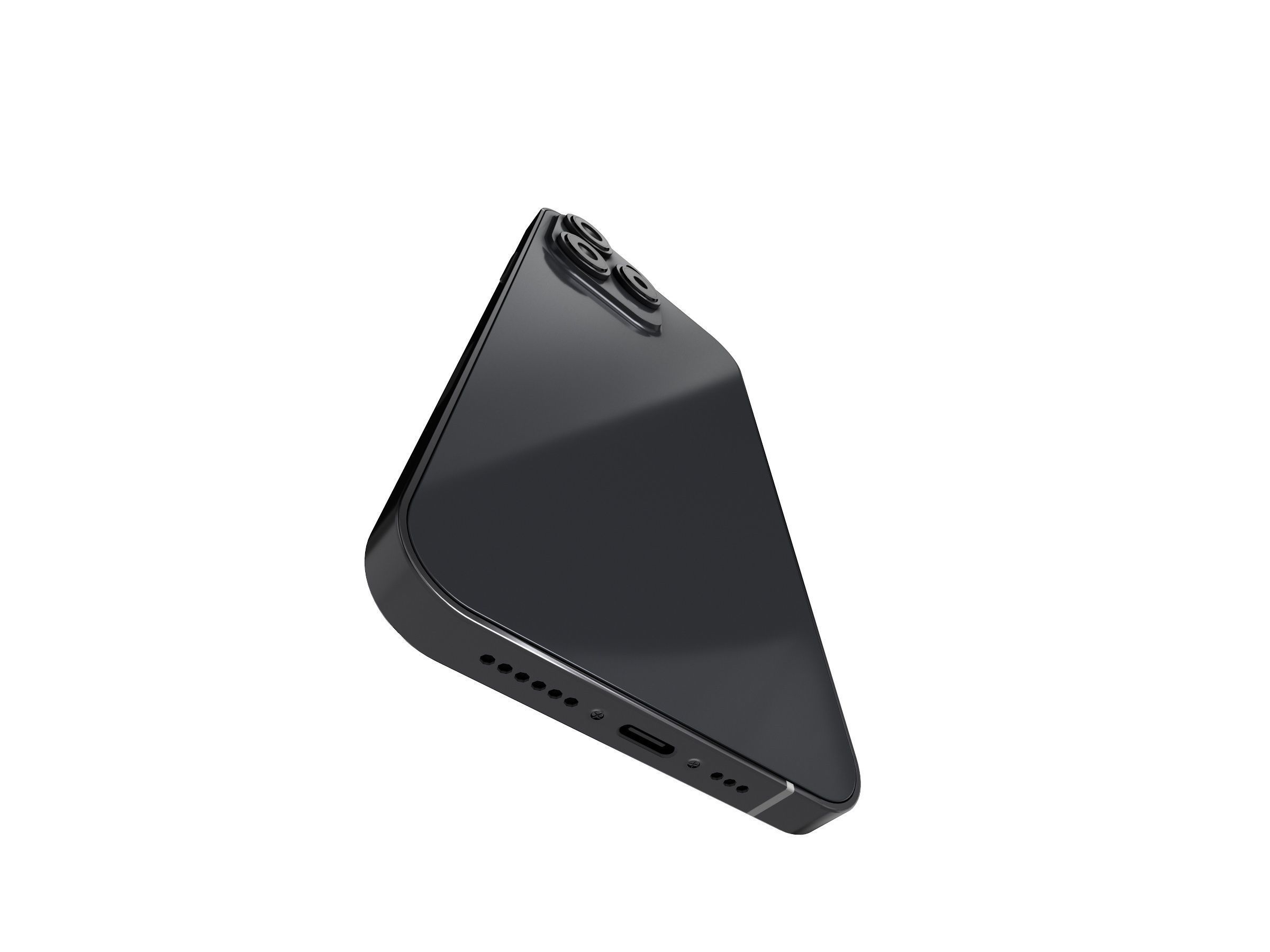 2023 phone 15 Pro Max Game Asset Low-poly 3D model_6