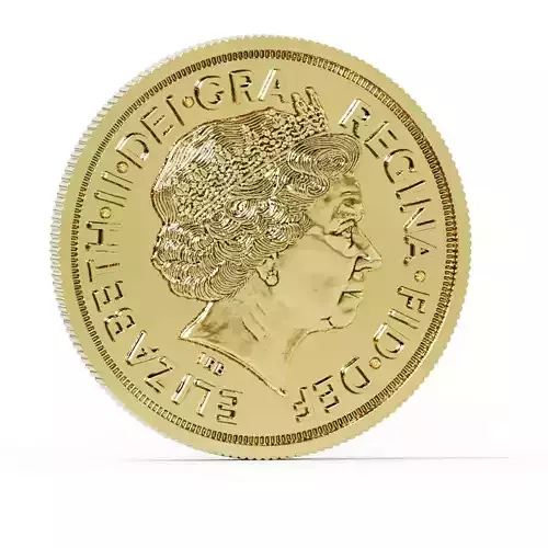 Sovereign Coin high resolution  3D model 3D print model