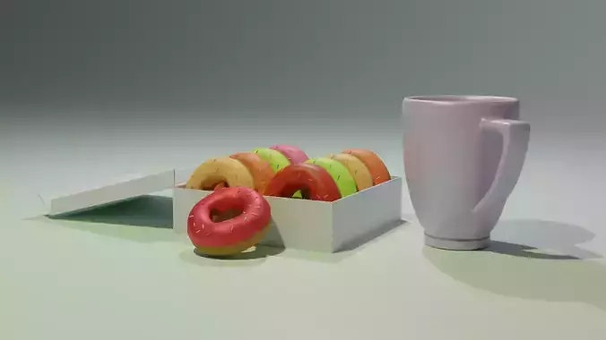 A set of doughnuts