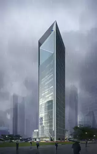 3Dmax fashion city commercial square building 411