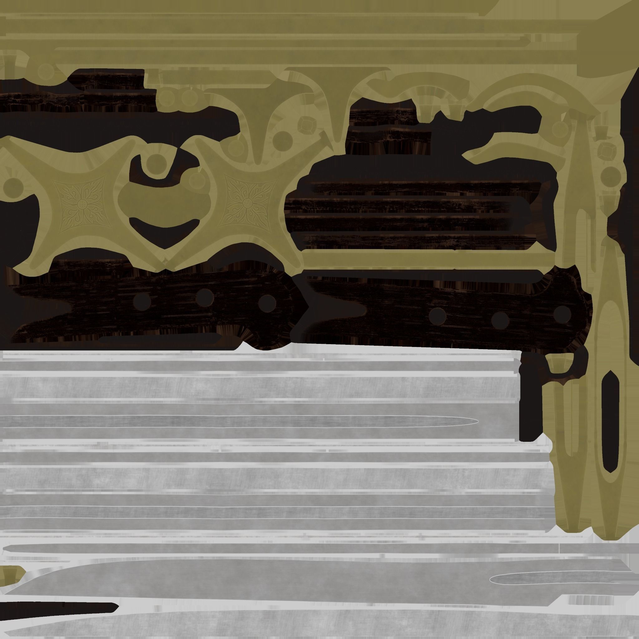 Karabela saber Low-poly 3D model_12