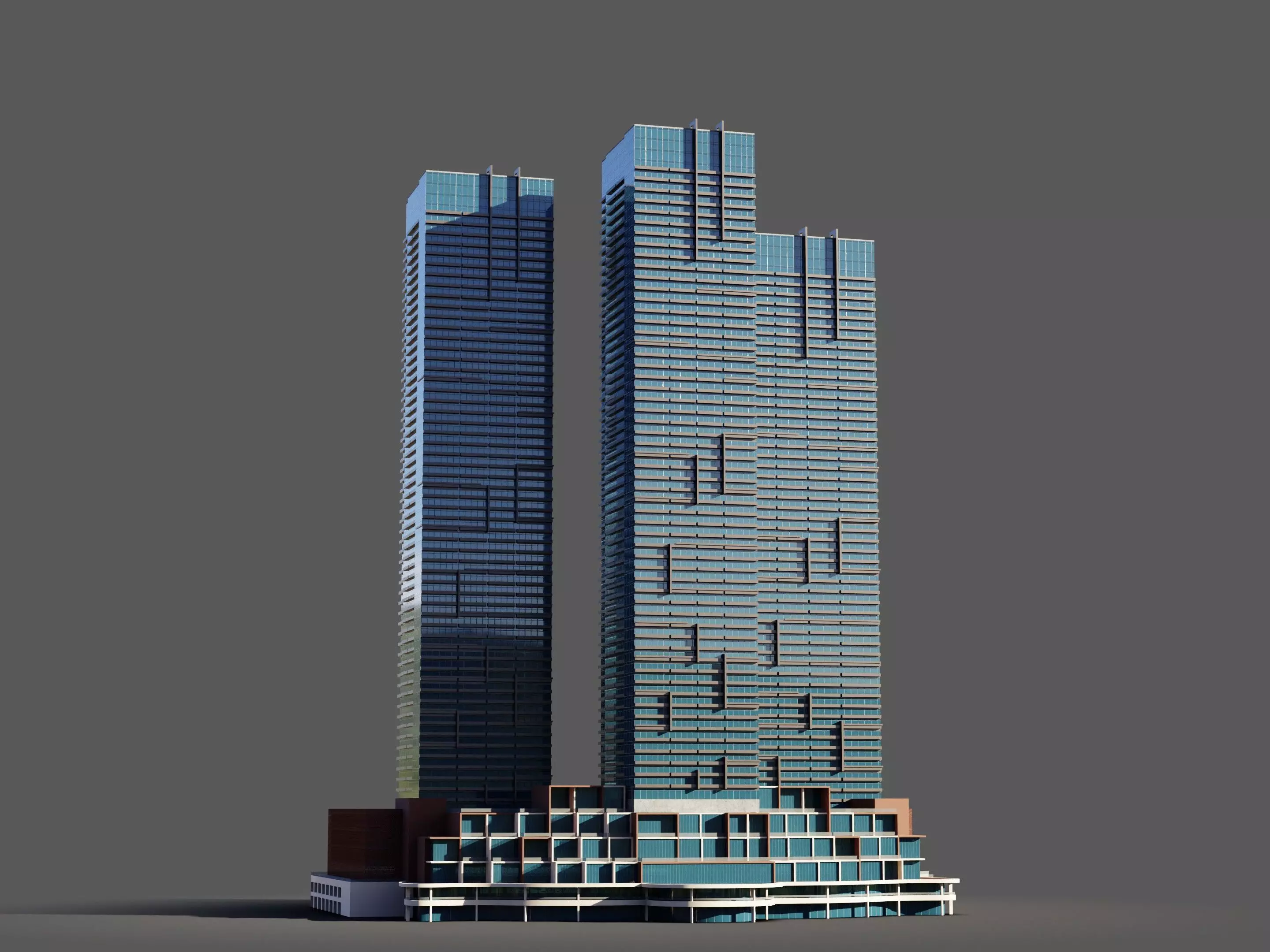 jumeirah living marina gate - Dubai marina 3D model