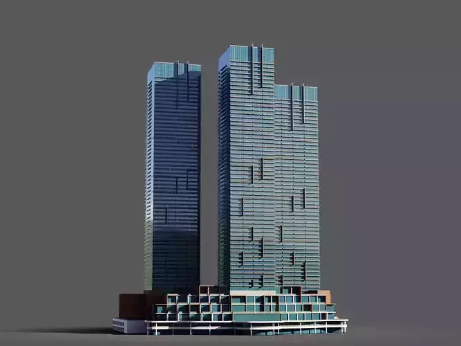 jumeirah living marina gate - Dubai marina 3D model