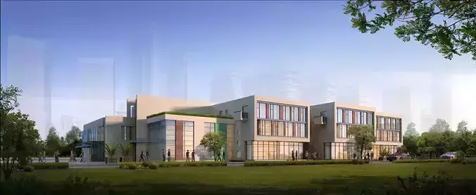 3Dmax fashion city commercial square building 412