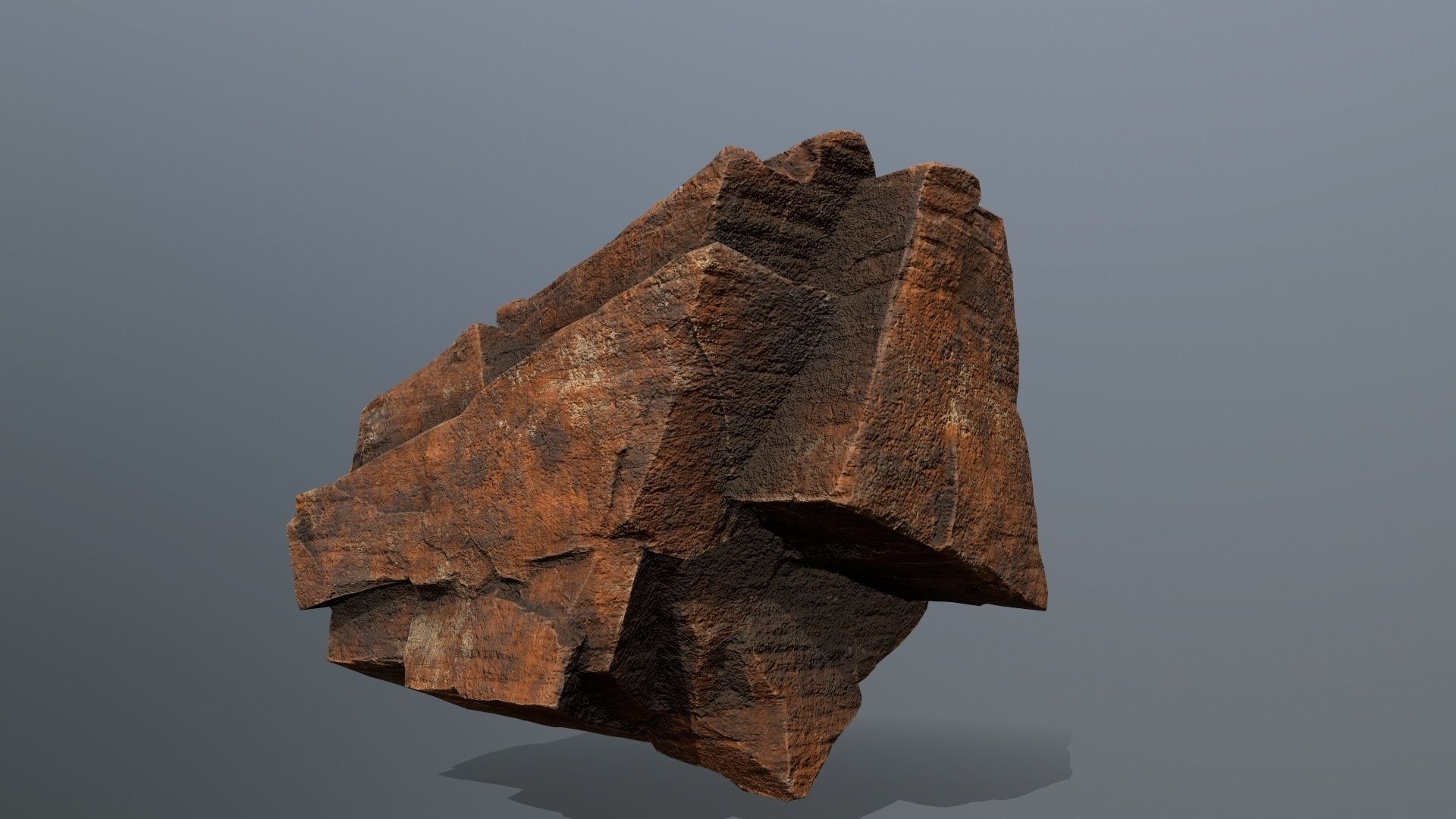 desert rocks Low-poly 3D model_10