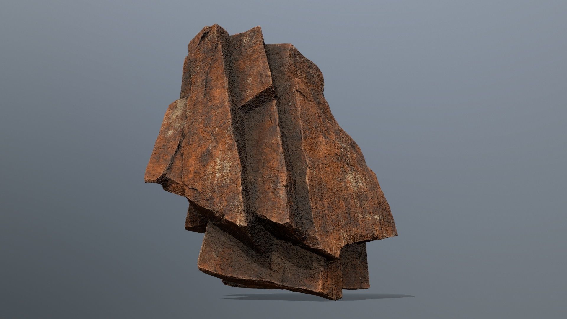 desert rocks Low-poly 3D model_9