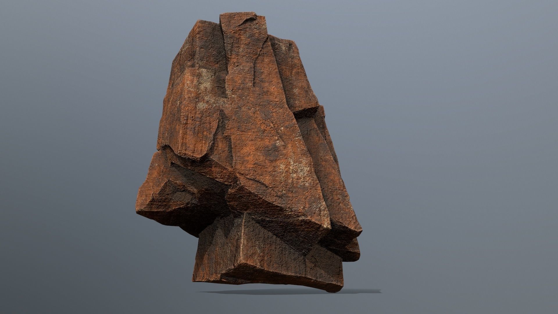 desert rocks Low-poly 3D model_8
