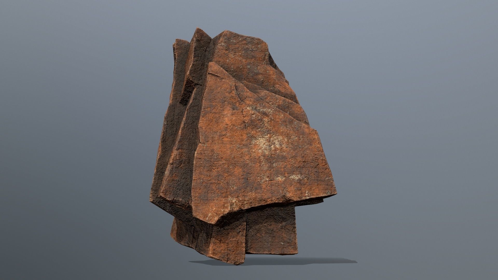 desert rocks Low-poly 3D model_3