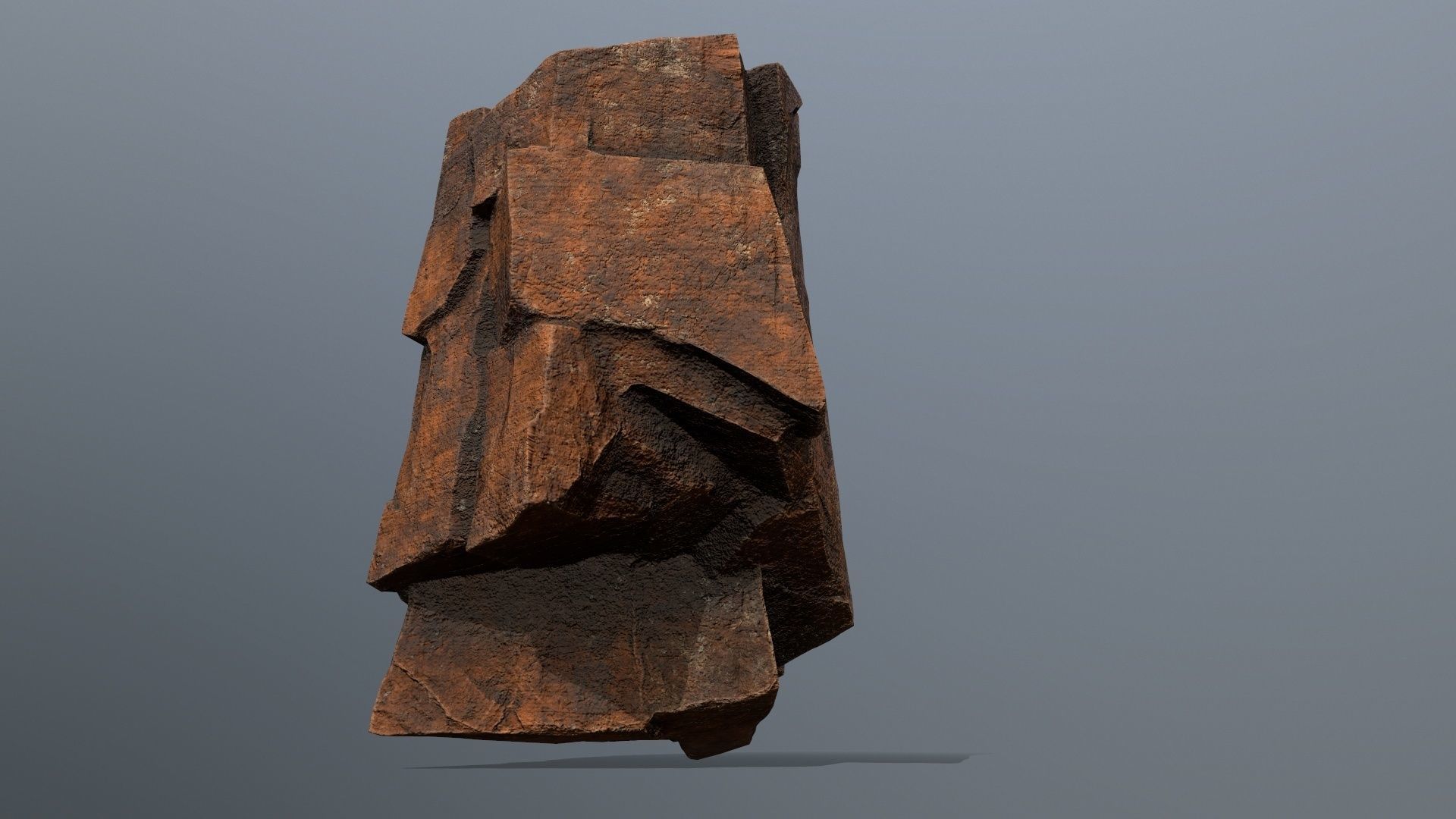 desert rocks Low-poly 3D model_7