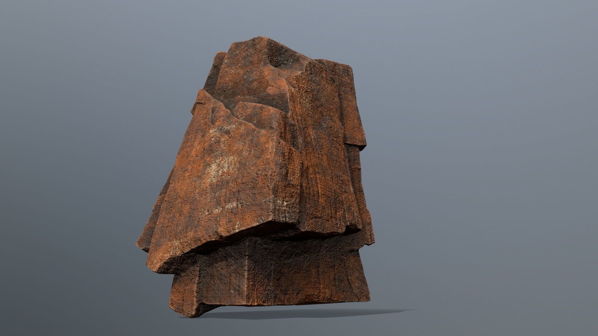 desert rocks Low-poly 3D model_4