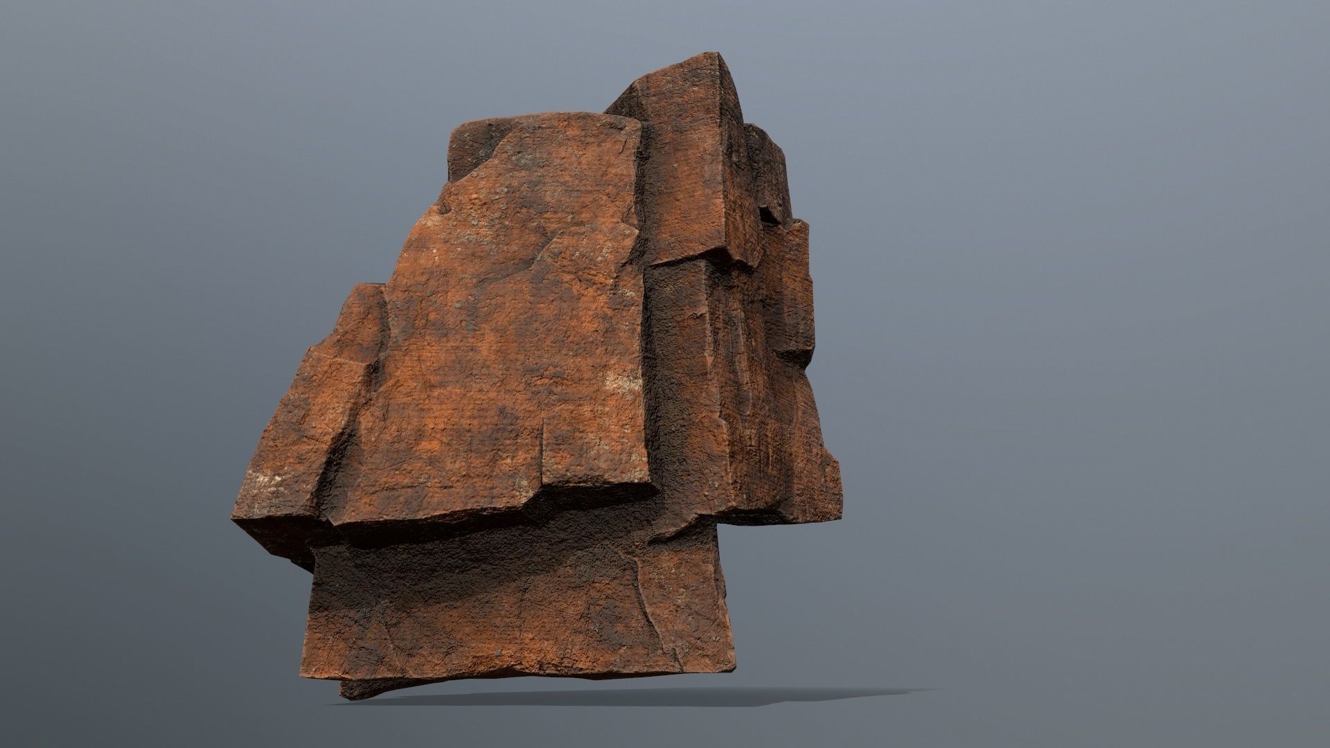 desert rocks Low-poly 3D model_5