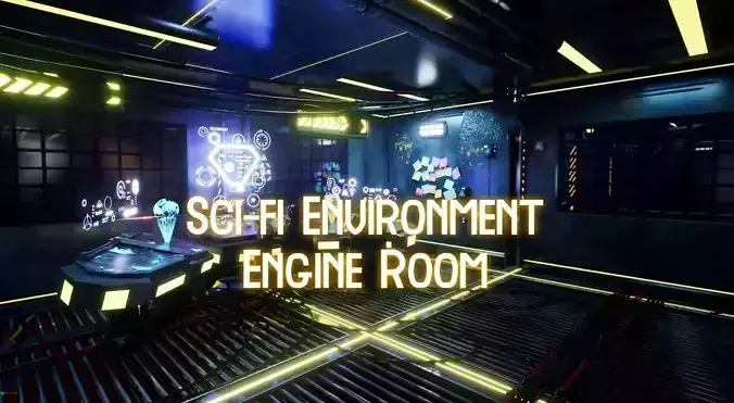 Sci-fi Environment Engine Room