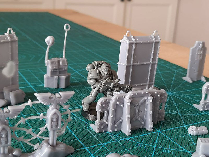 Terrain and barricades for wargame 3D print model_2