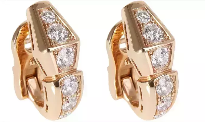 Bvlgari Viper Earrings  3D print model