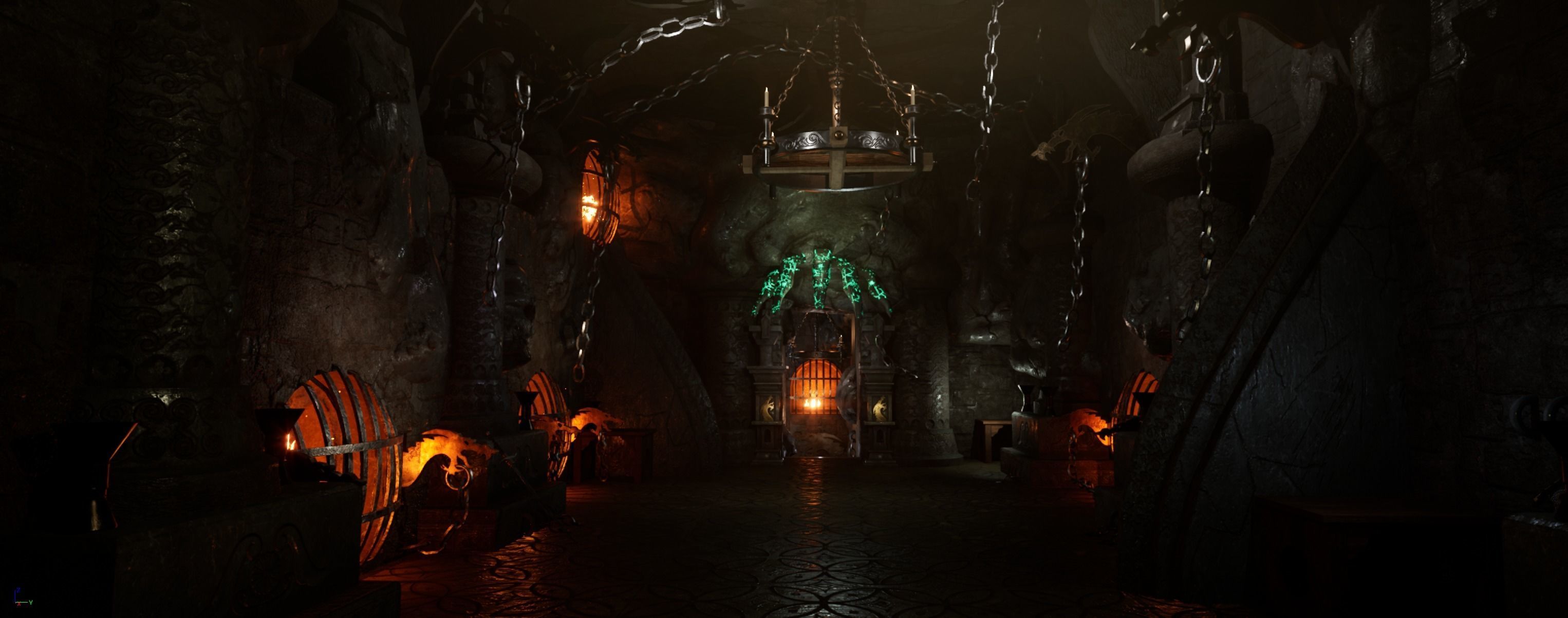 HellCage Environment dungeon  Low-poly 3D model_18
