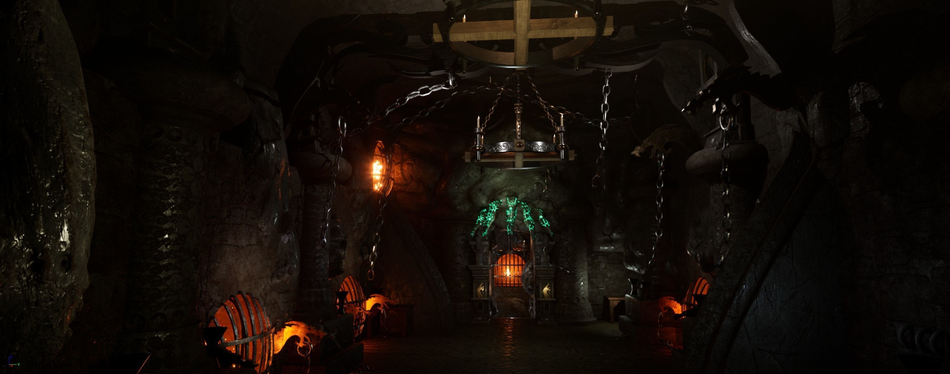 HellCage Environment dungeon  Low-poly 3D model_9