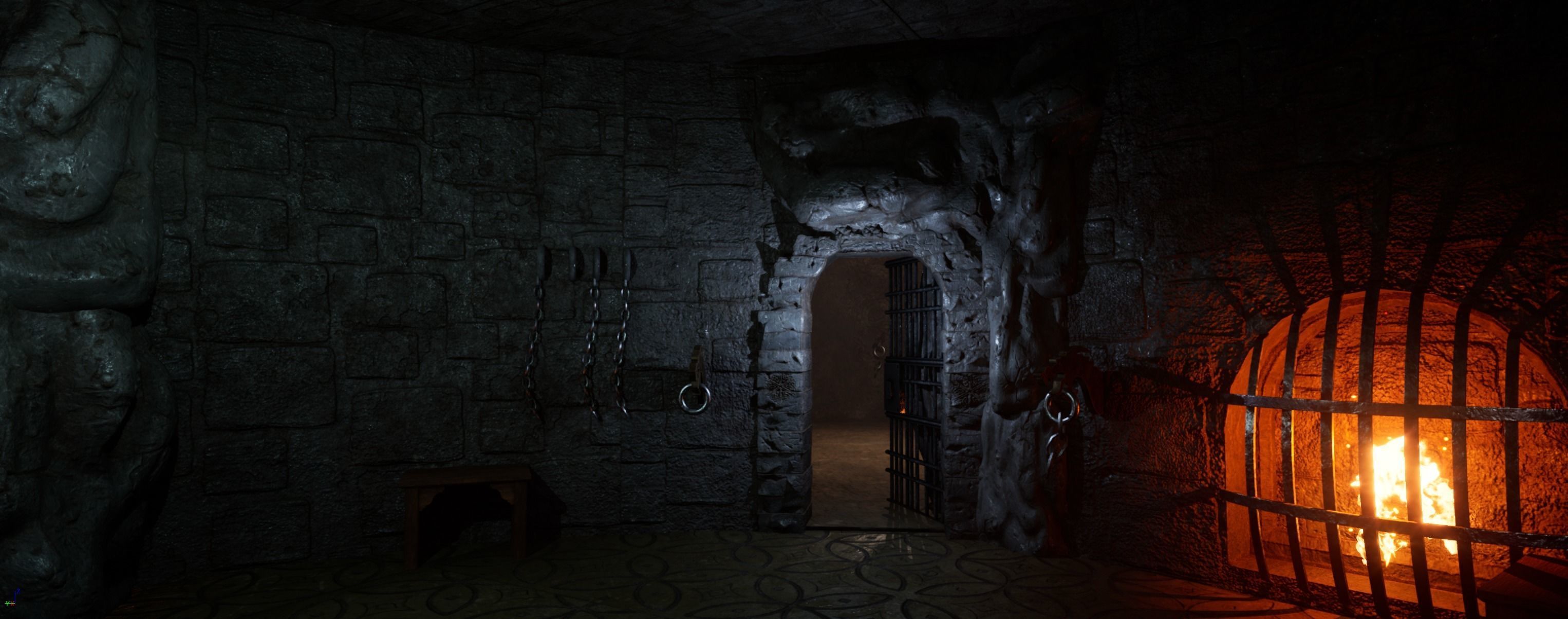 HellCage Environment dungeon  Low-poly 3D model_12