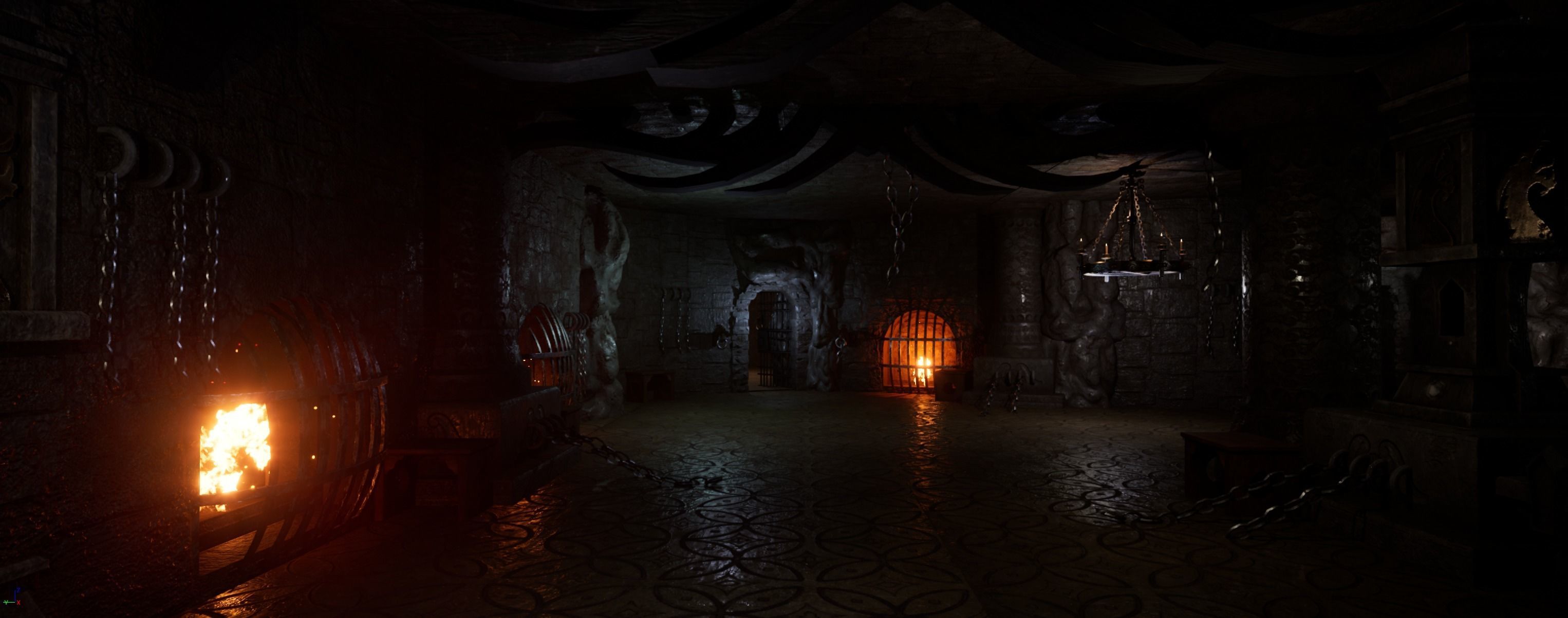 HellCage Environment dungeon  Low-poly 3D model_13