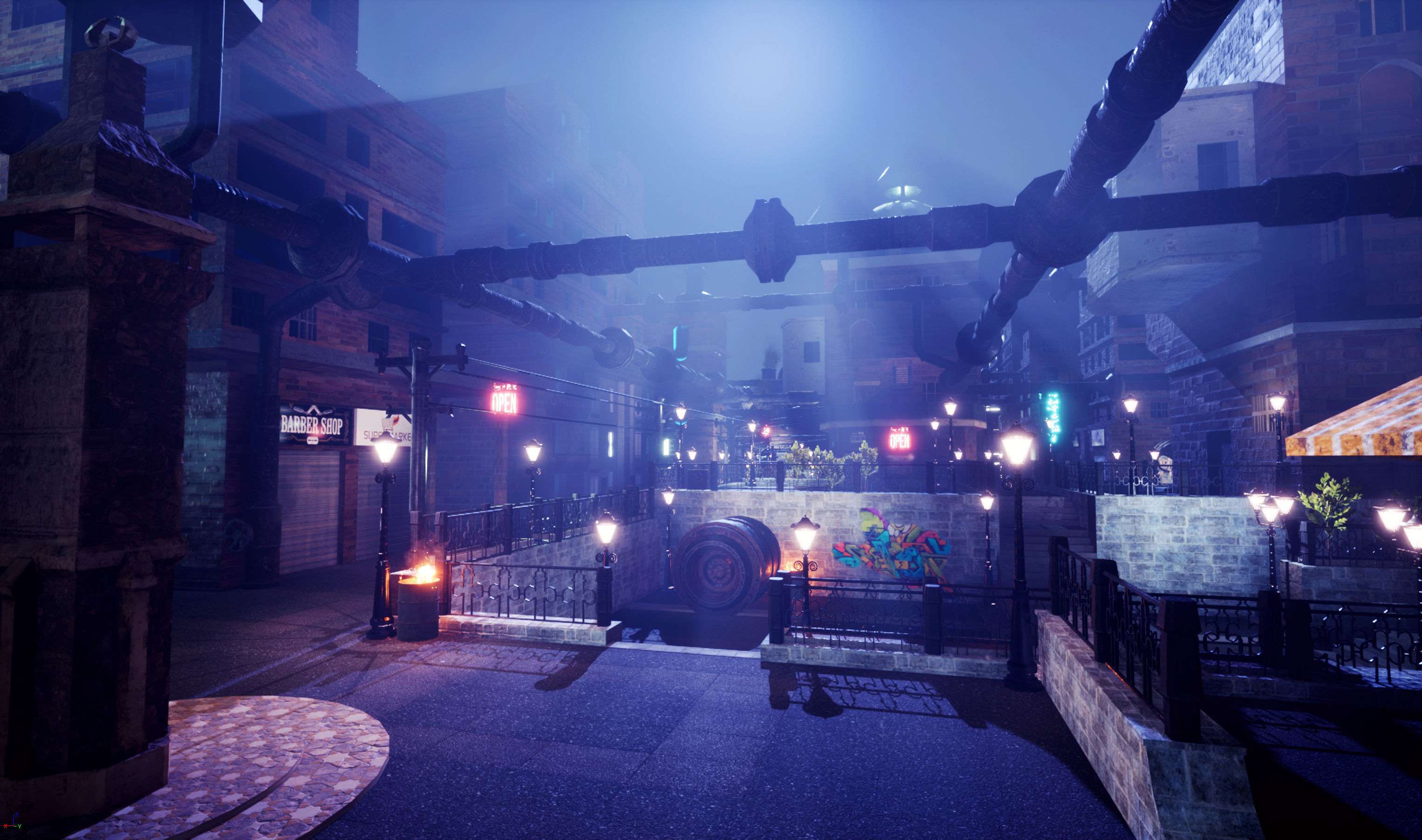 UnderCity Low-poly 3D model_8