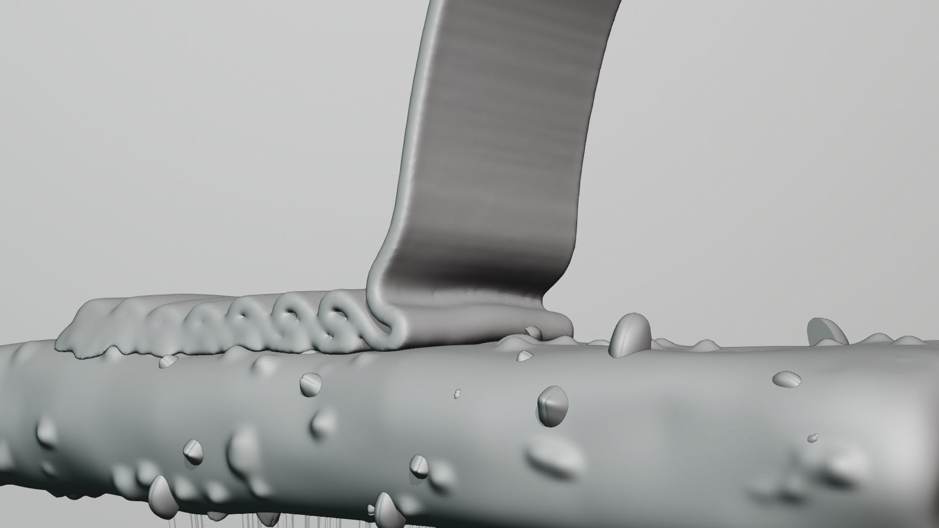 Animated Chocolate simulation 3D model_3