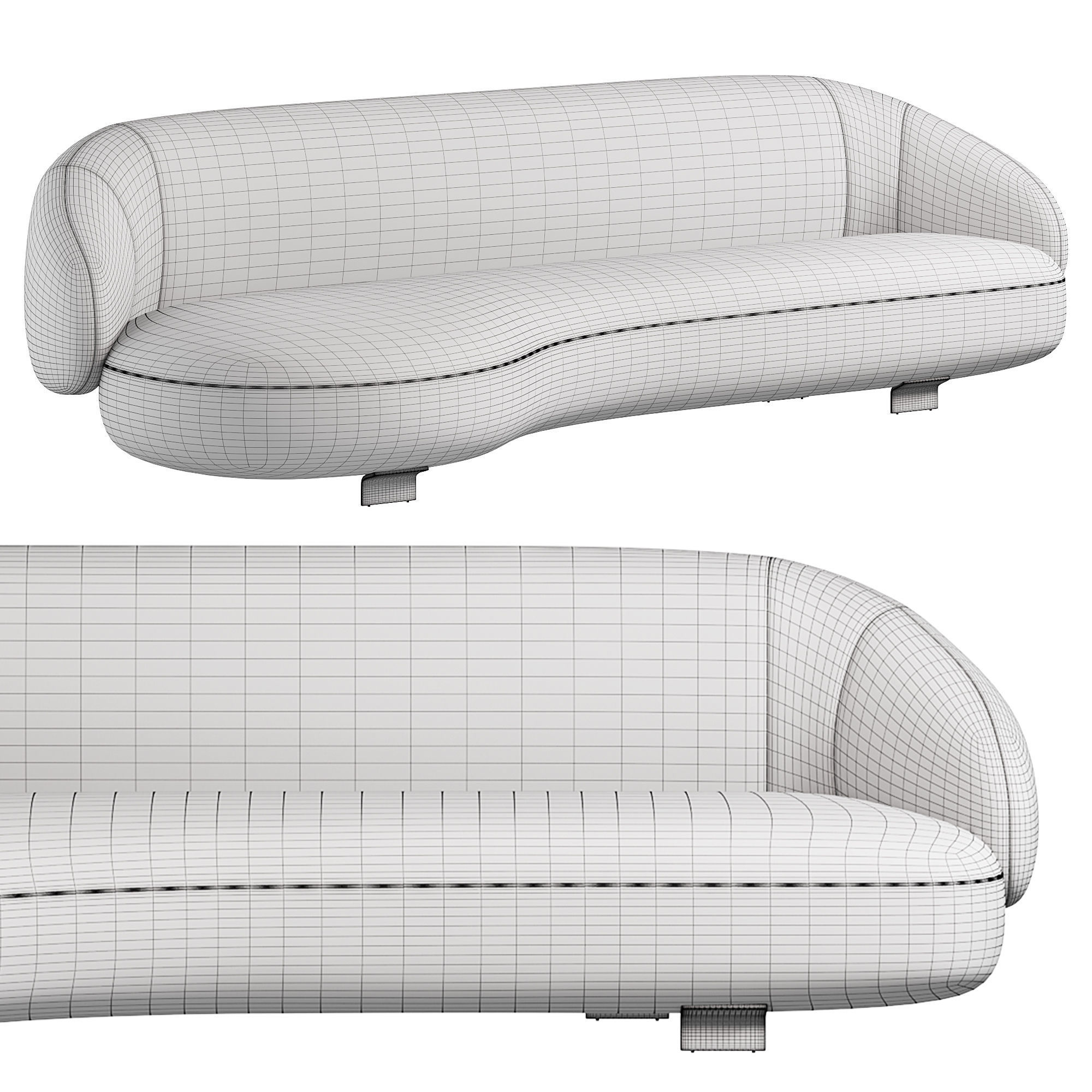 PACIFIC Sofa By Ditreitalia 3D model_2