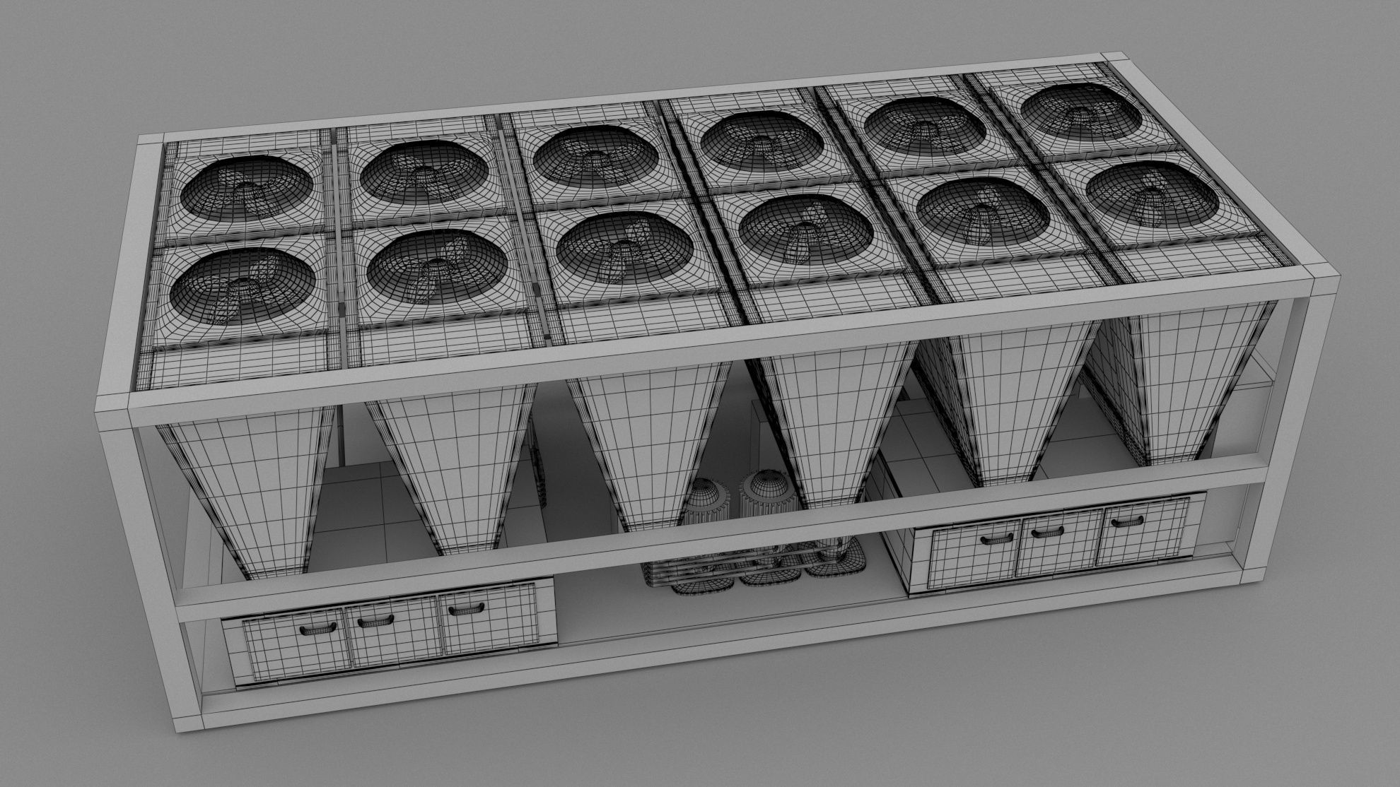 Air Conditioning Unit v2 3D model_7