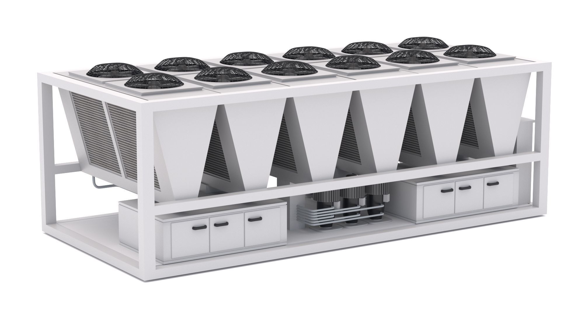 Air Conditioning Unit v2 3D model_1