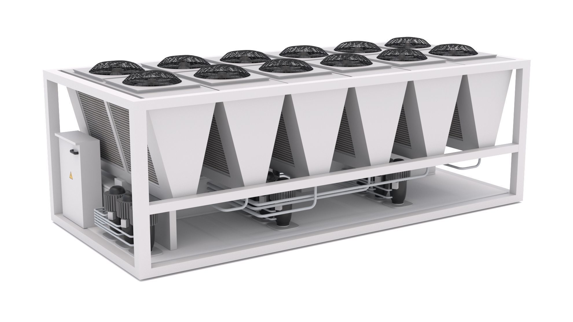 Air Conditioning Unit v2 3D model_2