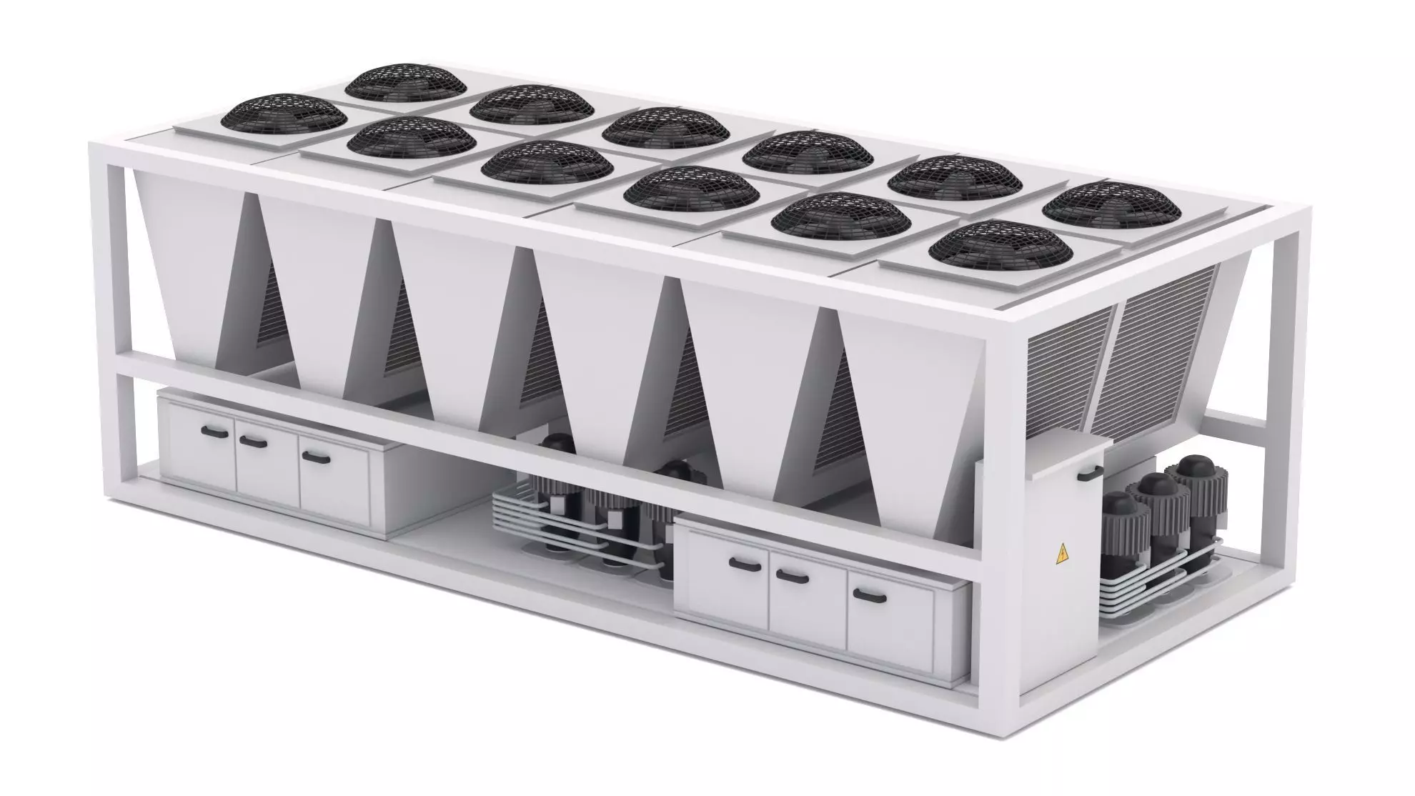 Air Conditioning Unit v2 3D model_0