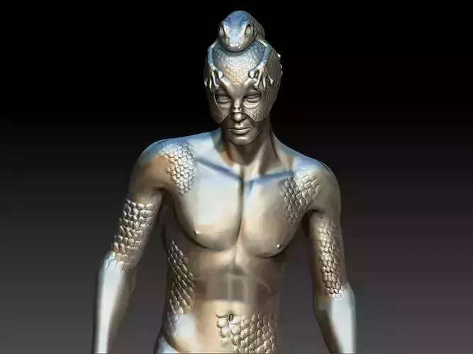 Frog man 3D print model