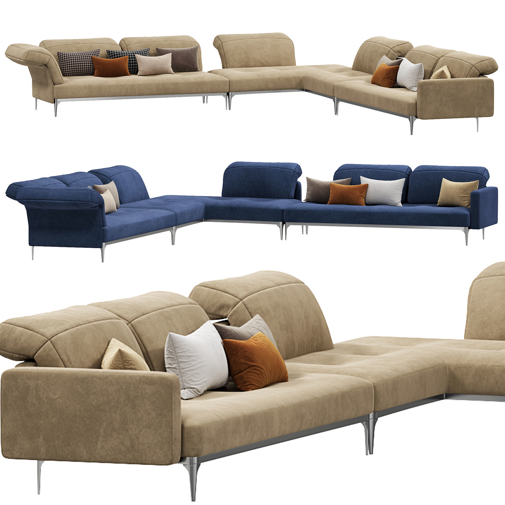 ADA Sofa 02 By DitreItalia 3D model_1