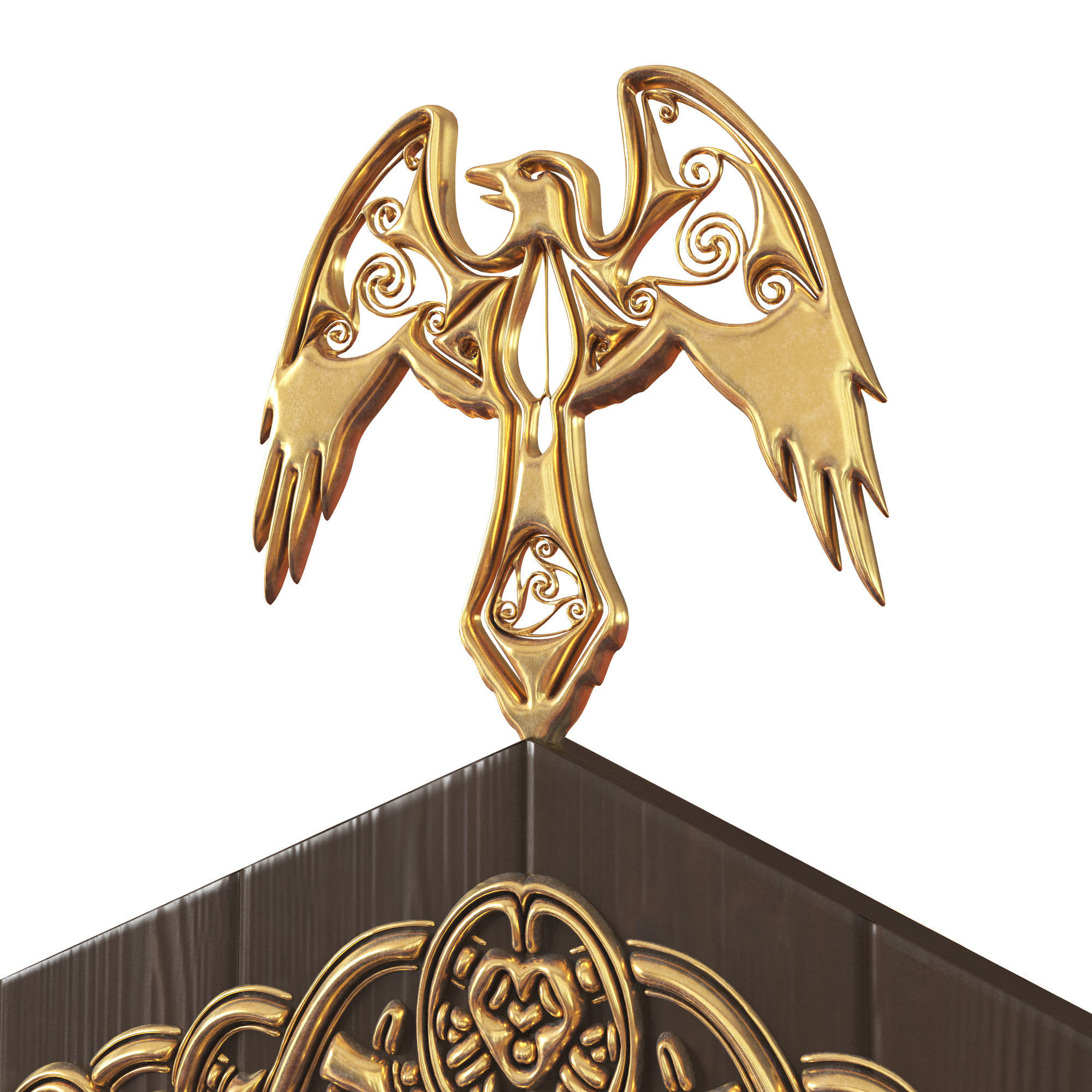 Viking throne 3D model_6