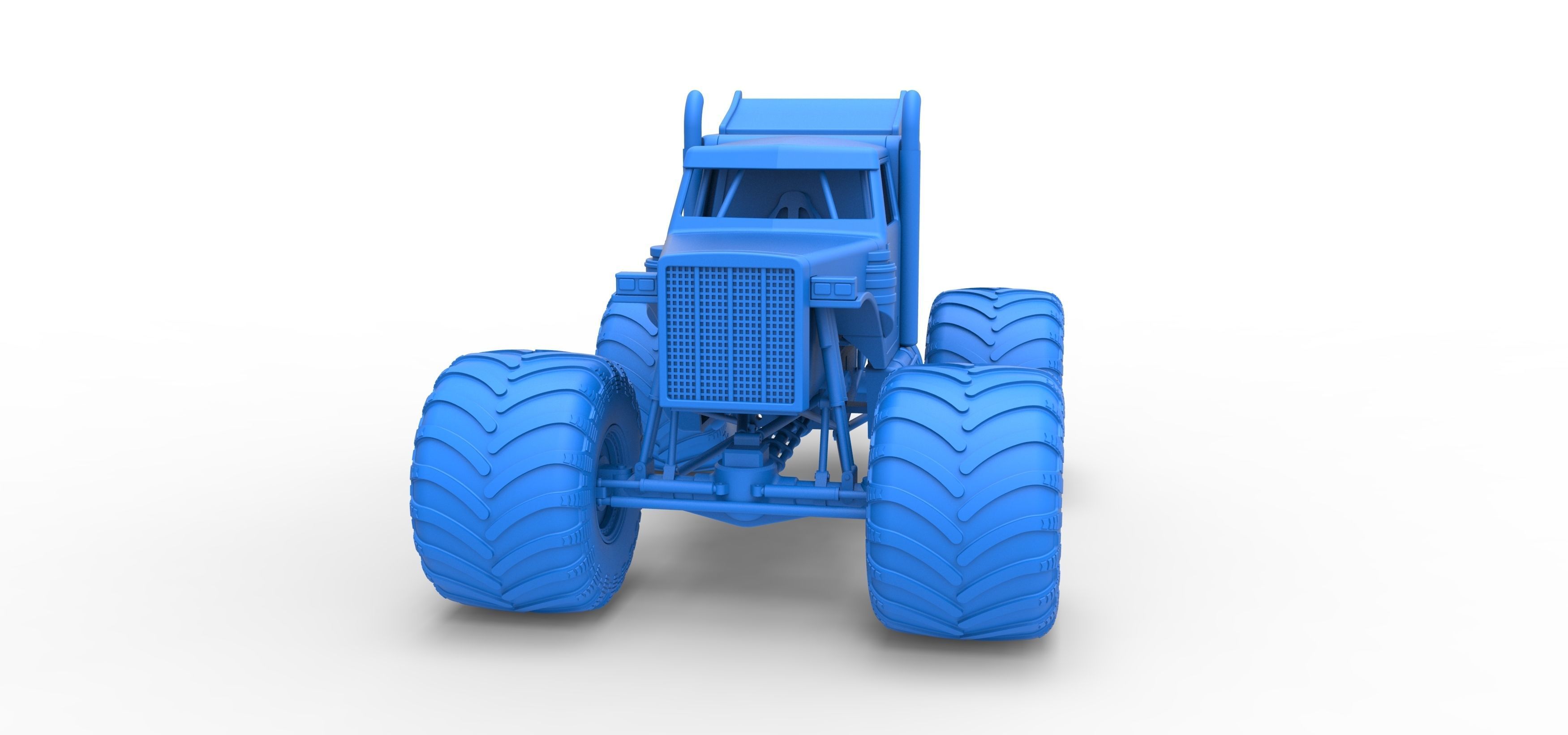 Monster Tow Truck Scale 1 to 25 3D print model_20