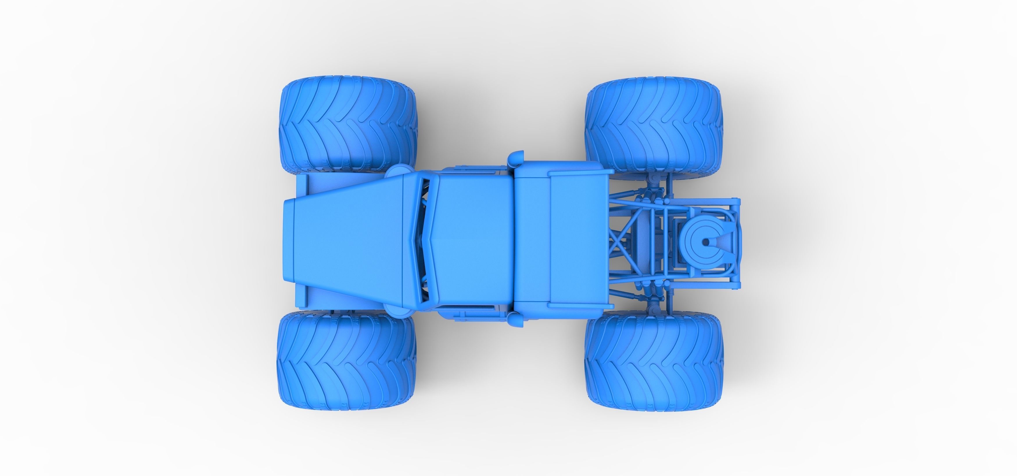 Monster Tow Truck Scale 1 to 25 3D print model_26