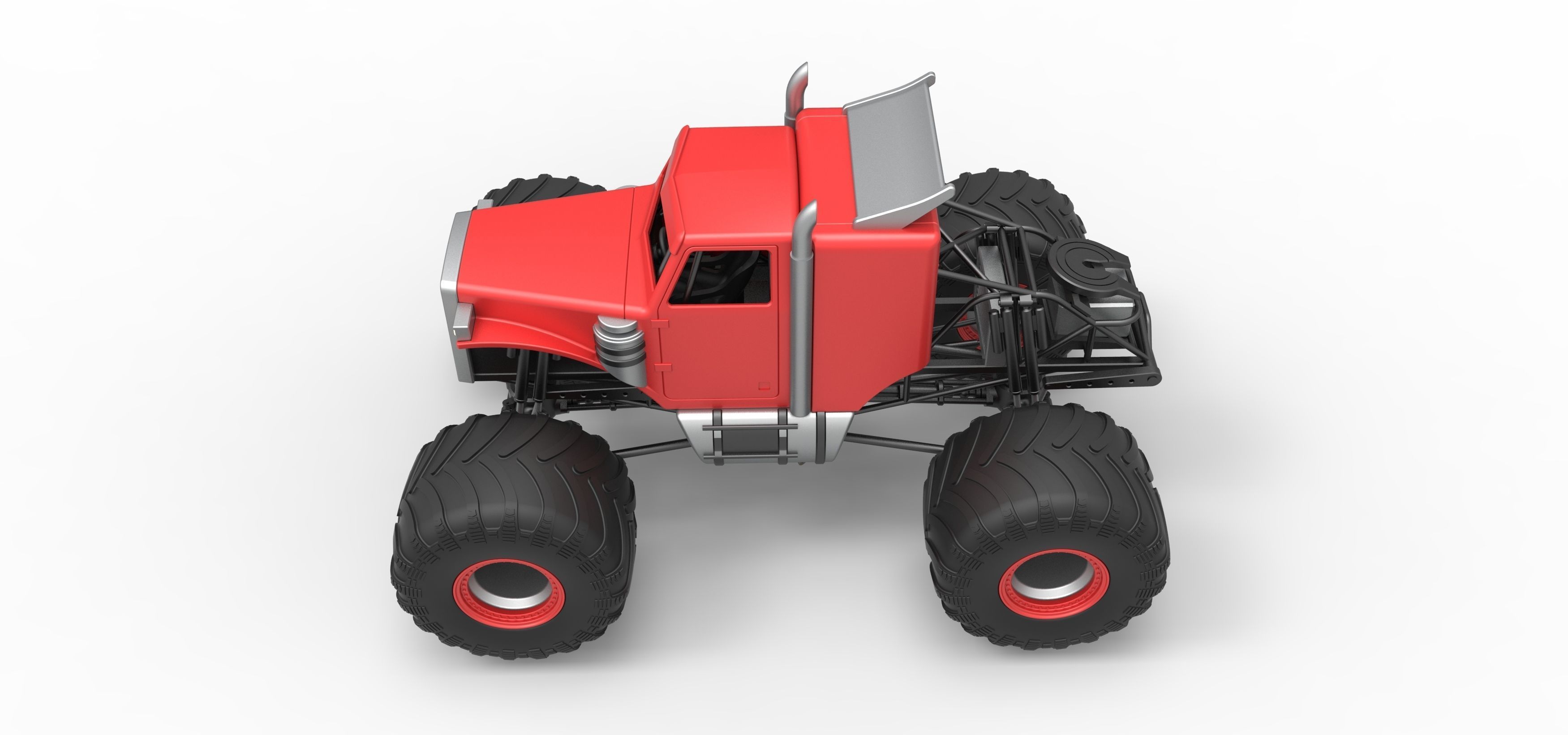 Monster Tow Truck Scale 1 to 25 3D print model_10