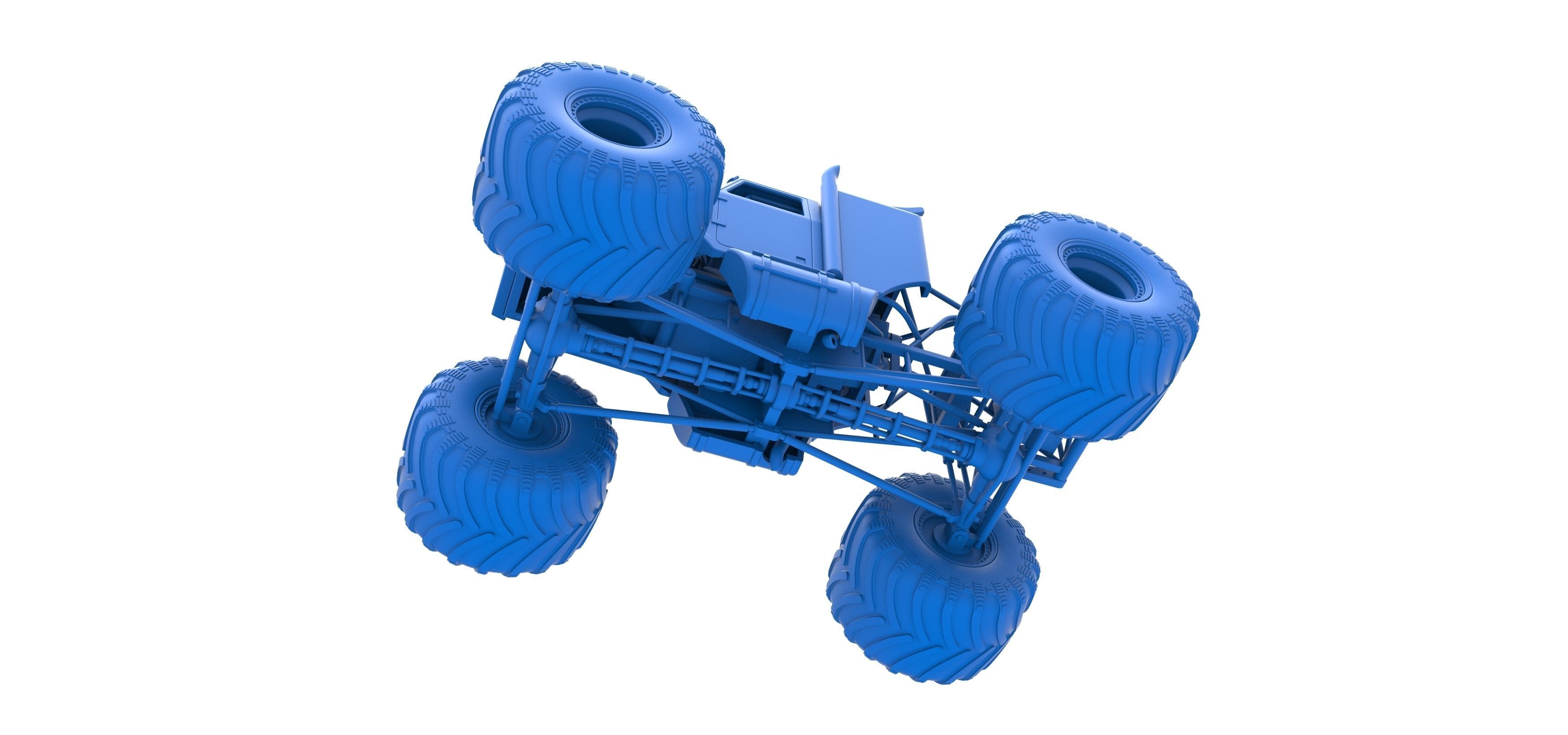 Monster Tow Truck Scale 1 to 25 3D print model_19